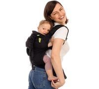 Boba Air Porte-Bébé Léger Bambin 7-20 kg, Pliable, Noir | Se range dans sa pochette pour voyages et randos, Assise Ergonomique certifiée Physiologique, Portage Ventral et Dorsal.