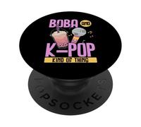 Boba and K-Pop Kind of Thing K-Pop Musique Pop coréenne PopSockets PopGrip Adhésif