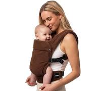 Boba Auri Porte-bébé - Velours côtelé & coton, 3 positions ergonomiques (ventral face au porteur/ventral face au monde/dorsal), Position “M”, Assise réglable (3,2-20 kg)