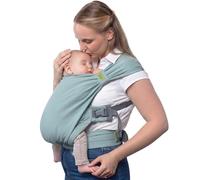 Boba Family Porte‑bébé Boba Bliss – Hybride 2 en 1, 3,2–16 kg, écharpe sans nœud – Sea Mist
