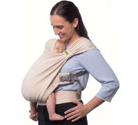 Boba Bliss Porte Bébé Pour Nourrissons/Jeunes Enfants Pesant Entre 3,2 et 16 kg, Hybride et 2 en 1, Écharpe de Portage Bébé Sans Nœud, Bon Positionnement des Hanches, Doux et Élastique (Organic Stone)