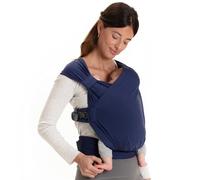 Boba Bliss Porte Bébé Pour Nourrissons/Jeunes Enfants Pesant Entre 3,2 et 16 kg, Hybride et 2 en 1, Écharpe de Portage Bébé Sans Nœud, Bon Positionnement des Hanches, Doux et Élastique (Bleu)