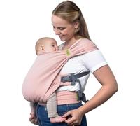 Boba Bliss Porte Bébé Pour Nourrissons/Jeunes Enfants Pesant Entre 3,2 et 16 kg, Hybride et 2 en 1, Écharpe de Portage Bébé Sans Nœud, Bon Positionnement des Hanches, Doux et Élastique (Bloom)