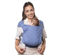 Boba Bliss Porte Bébé Pour Nourrissons/Jeunes Enfants Pesant Entre 3,2 et 16 kg, Hybride et 2 en 1, Écharpe de Portage Bébé Sans Nœud, Bon Positionnement des Hanches (Vintage Navy Blue)