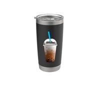 Boba Bubble Milk Tea avec perles Gobelet isotherme en acier inoxydable double paroi
