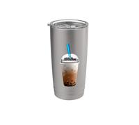 Boba Bubble Milk Tea avec perles Gobelet isotherme en acier inoxydable double paroi