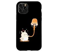 Boba Bubble Milk Tea is Rabbit Bunny Fuel Art on Back Coque pour iPhone 11 Pro
