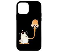 Boba Bubble Milk Tea is Rabbit Bunny Fuel Art on Back Coque pour iPhone 12 Mini