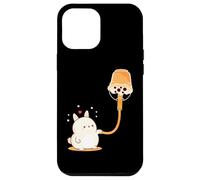 Boba Bubble Milk Tea is Rabbit Bunny Fuel Art on Back Coque pour iPhone 12 Pro Max
