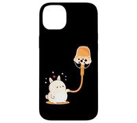 Boba Bubble Milk Tea is Rabbit Bunny Fuel Art on Back Coque pour iPhone 14 Plus