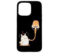 Boba Bubble Milk Tea is Rabbit Bunny Fuel Art on Back Coque pour iPhone 15 Pro Max