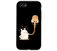 Boba Bubble Milk Tea is Rabbit Bunny Fuel Art on Back Coque pour iPhone SE (2020) / 7/8