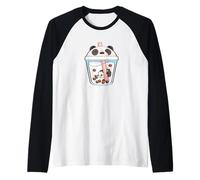 Boba Bubble Tea Kawaii Panda Graphic pour Enfants garçons Filles Manche Raglan