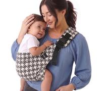 Boba Buddy Porte-Bébé Hanche - Jacquard Pied-de-Poule, Porte-Bébé Physiologique, Ergonomique avec Sangles Réglables, Boucle de Sécurité et Assise Spacieuse, avec sac de Transport (9-48 mois/8-20 kg)