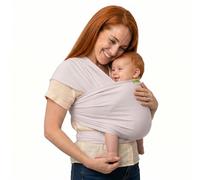 Boba Écharpe de Portage Mains Libres Pour Nourrissons et Jeunes Enfants - Écharpe de Portage Élastique - Écharpe de Portage Pour Enfants Pesant Entre 3 et 15 kg (Serenity Organic Stone)