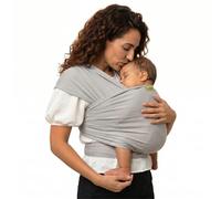 Boba | Écharpe de Portage Bébé Physiologique | Modèle Original Écharpe de Portage Sling Extensible | Porte Bébé Naissance Jusqu'à 15 KG | Nouveaux-nés & Enfant d'Environ 3 ans | Serenity light Grey