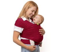 Boba Écharpe de Portage Bébé, Coton Extensible, Sangria