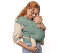 Boba Family Écharpe de portage BOBA WRAP – Extensible taille unique naissance–18 mois – Vert sauge