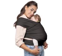 Boba Écharpe de Portage Bébé, Organic Dark Grey- Original Écharpe Porte Bébé pour les Nouveau-nés et les Enfants jusqu'à 15kg - Mains-Libres Echarpe Portage Sling Bébé - Elastique Echarpes de Portage