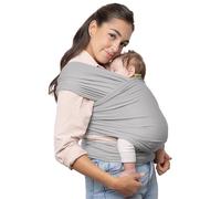 Boba | Écharpe de Portage Bébé Physiologique | Modèle Original Écharpe de Portage Sling Extensible | Porte Bébé Naissance Jusqu'à 15 KG | Nouveaux-nés & Enfant d'Environ 3 ans | Serenity light Grey