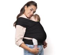Boba Écharpe de Portage Mains Libres Pour Nourrissons et Jeunes Enfants - Écharpe de Portage Élastique - Écharpe de Portage Pour Enfants Pesant Entre 3 et 15 kg (Noir)