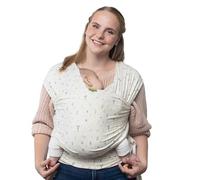 Boba Écharpe de Portage Mains Libres Pour Nourrissons et Jeunes Enfants - Élastique Pour Enfants Pesant Entre 3 et 15 kg (Serenity Achillea)