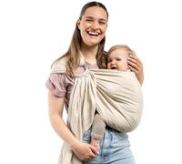 Boba Family Écharpe de portage à anneau – légère, respirante, ventre/hanche, 3,6–15,8 kg
