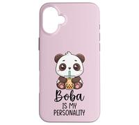 Boba est Un Amateur de thé à Bulles drôle de ma personnalité Coque pour iPhone 16 Plus