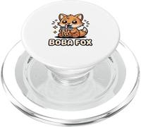 Boba Fox Design Mignon Renard Bubble Tea Kawaii PopSockets PopGrip pour MagSafe