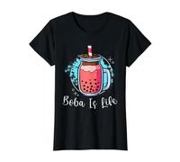 Boba is Life Buveur de thé à Bulles Tapioca Pearl T-Shirt Graphique avec Valeur