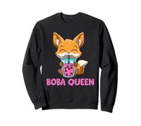Boba Queen Otaku Bubble Tea Anime Fox Kawaii Sweatshirt