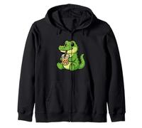 Boba Thé Crocodile Drôle pour Les Amoureux des Animaux Garçons Filles Enfants Sweat à Capuche