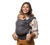 Boba X Porte-bébé - Évolutif de la naissance à la petite enfance, Porte-bébé ergonomique 2-en-1 avec bretelles croisables (Pluie de Denim)