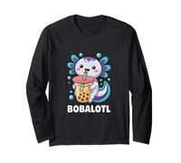 Bobalotl Axolotl avec Bubble Tea Love Manche Longue