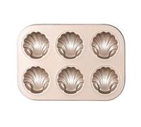 BOBASH Madeleine Moule à gâteau 6/9/12 cavité sans écurie Bonbons moisissures Qualité alimentaire Acier au carbone Moule à gâteau Moule à madeleine Moule à coquille pour gâteau à biscuits Chocolat