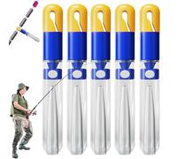 Bobber Stops, 5 supports de flotteur de flotteur | Connecteur de flotteur de pêche réutilisable, bouchon antidérapant pour pêche au crappie, panfish doré jaune