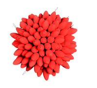 Bobbers de pêche, pêche Haricots spatiovales Bouchon de Perles Bobber 100X, | Boules flottantes lumineuses pour l'extérieur Pour le gréement, la ligne de pêche en eau