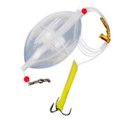 Bobbers Transparents Ovales - Set Slip Bobber Adapté À Mouche, Ruisseau, Eau Douce | Poses Flottantes Résistantes Intempéries | Design Ovale, Léger, Favorisant Précision, Contrôle, Visibilité