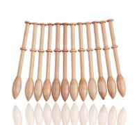 Bobbin Lace Kit, 12PCS Wooden Lace Bobbin Craft Knitting Needle Weaving Tool Antique Vintage Bobbin Lace Kit for Beginners
