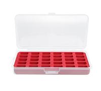 Bobbins Spools Storage Box | 30 Grids Organizer Hanging Clip - on | Sturdy Plastic Sewing Craft Case for Thread/Spools/Handbag | Portable Present for Sewers & Wives