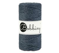 Bobbiny Corde Macramé Peignée Regular 3mm (Charcoal) 100m