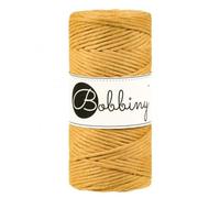 Bobbiny Corde Macramé Peignée Regular 3mm (Mustard) 100m