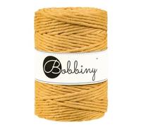 Bobbiny Corde Macramé Peignée XXL 5mm (Mustard) 100m
