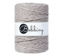 Bobbiny Corde Macramé Peignée XXL 5mm (Pearl) 100m