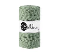 Bobbiny Corde Macramé Torsadée Regular 3mm (Eucalyptus Green) 100m