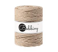 Bobbiny Corde Macramé Torsadée XXL 5mm (Sand) 100m
