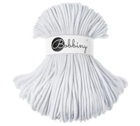 Bobbiny Corde Macramé Tressée Premium 5mm (White) 100m