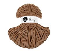 Bobbiny - Cordes de qualité supérieure 5 mm - Fil 100 m - 100 % coton - Caramel
