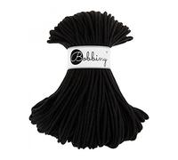 Bobbiny - Cordes de qualité supérieure 5 mm - Fil 100 m - 100 % coton - Noir (Black)