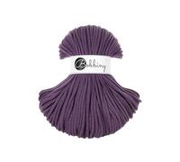 Bobbiny Cordon en coton tressé de qualité supérieure - 5 mm x 100 m - Cordon macramé polyvalent pour tricot, tissage, bricolage et décoration d'intérieur - Cordon coloré de qualité supérieure - Violet